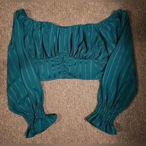 Adorable Green Crop Top